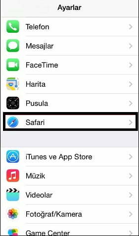 Safari tarayıcısında Google yapma