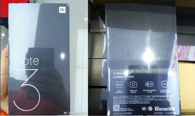 Xiaomi Mi Note 3 teknik özellikleri