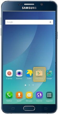 Samsung Galaxy Note 5 Play Store Açmak