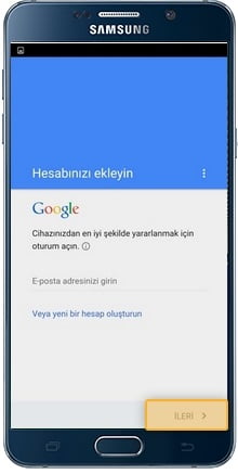 Galaxy Note 5 Google Play Store Kurulumu