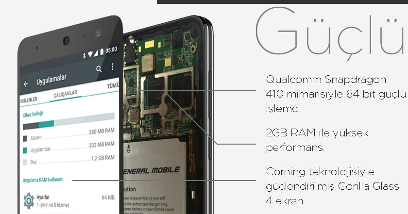 General Mobile 4G Android One Desen Tuş Kilidini Kırma