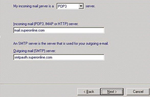 Superonline E-Posta Kurulumu Mail Ayarları