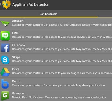 Android AppBrain Ad Detector Reklam Engelleme Programı