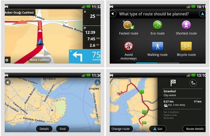 Ücretli ve ücretsiz Android cep telefonu için Gps Navigasyon uygulaması