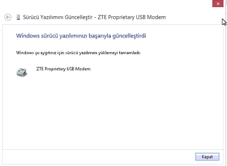 modem bağlantı kurulum sorunu windows 8.1