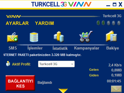 turkcell vinn yazılım güncelleme