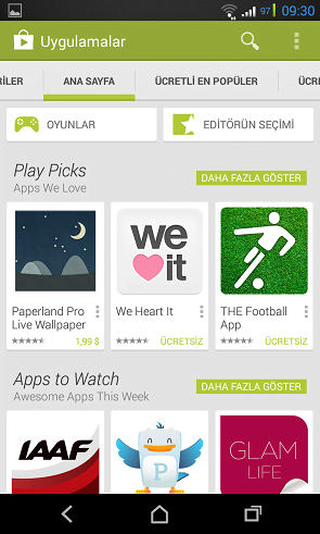 Google Play Store 4.3.11 Uygulaması Çıktı