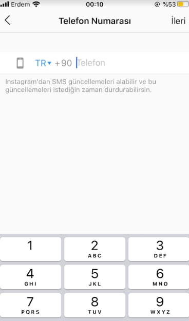 Instagram numara ekleme