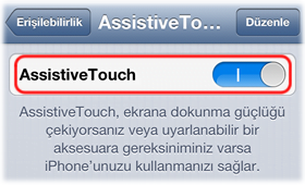 Assistive Touch Özelliği Nasıl Açılır