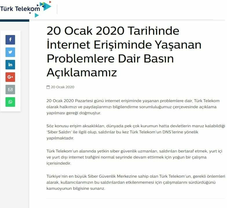 Türk Telekom Google açılmıyor sorunu